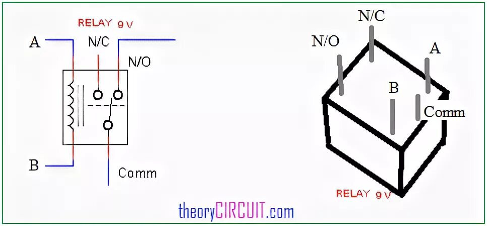 Распиновка подключения реле DC Relay Switch