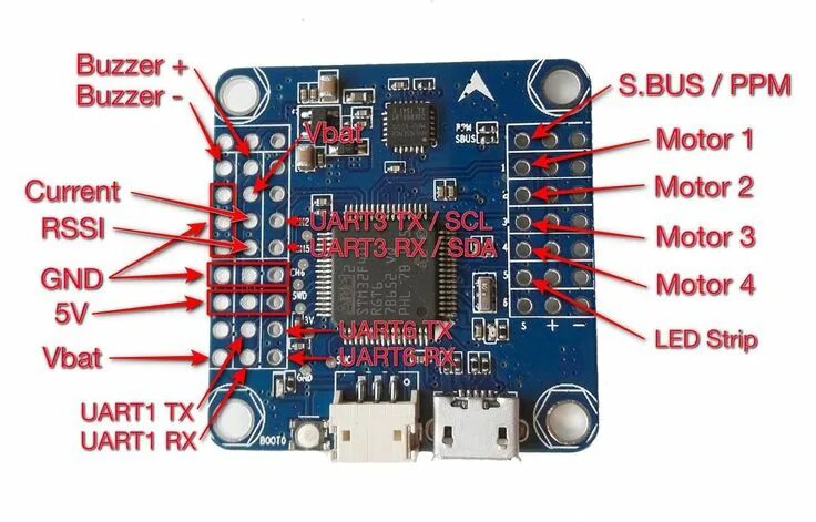 Распиновка полетного контроллера Flip32-F4-Flight-Controller-pinout Esquemas eletrônicos, Eletrônica, Drone