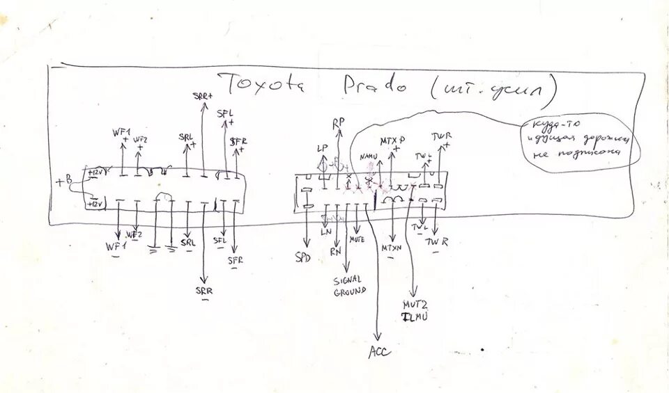 Распиновка прадо 120 РЕШЕНО! голову с плеч. - Toyota Land Cruiser Prado 120-series, 4 л, 2006 года ав