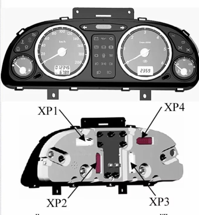 Распиновка приборной панели газель Замена щитка приборов СО на НО - ГАЗ Соболь, 2,4 л, 2001 года стайлинг DRIVE2