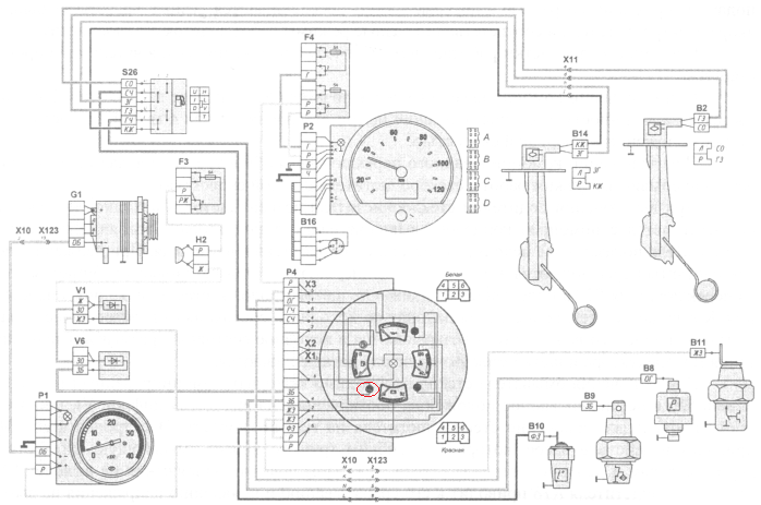 Распиновка проводов камаз Ответы Mail.ru: Подключение комбинированного прибора камаз