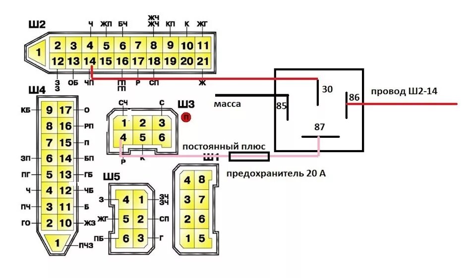 Распиновка проводов ваз 2110 Увеличение яркости поворотников (2018) - Lada 21101, 1,6 л, 2007 года электроник