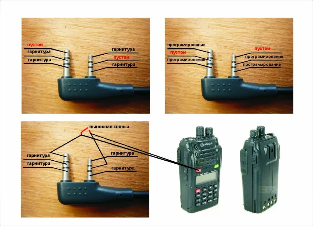 Распиновка рации и снова Wouxun KG-UVD1P