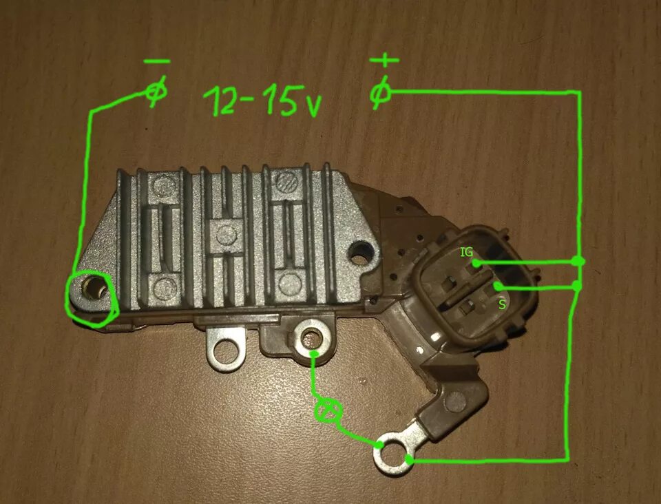 Распиновка регулятора напряжения увеличиваем напряжение генератора, часть2. - DRIVE2