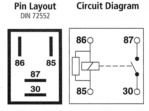 Распиновка реле 12в Micro Relay 4 PIN 12v 40a + Resistor Normally Open Mini 40 amp CAR VAN BOAT MRY5