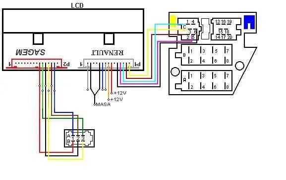 Распиновка рено Проблема со штатным дисплеем (РЕШЕНО) - Renault Megane Cabrio, 1,6 л, 1999 года 