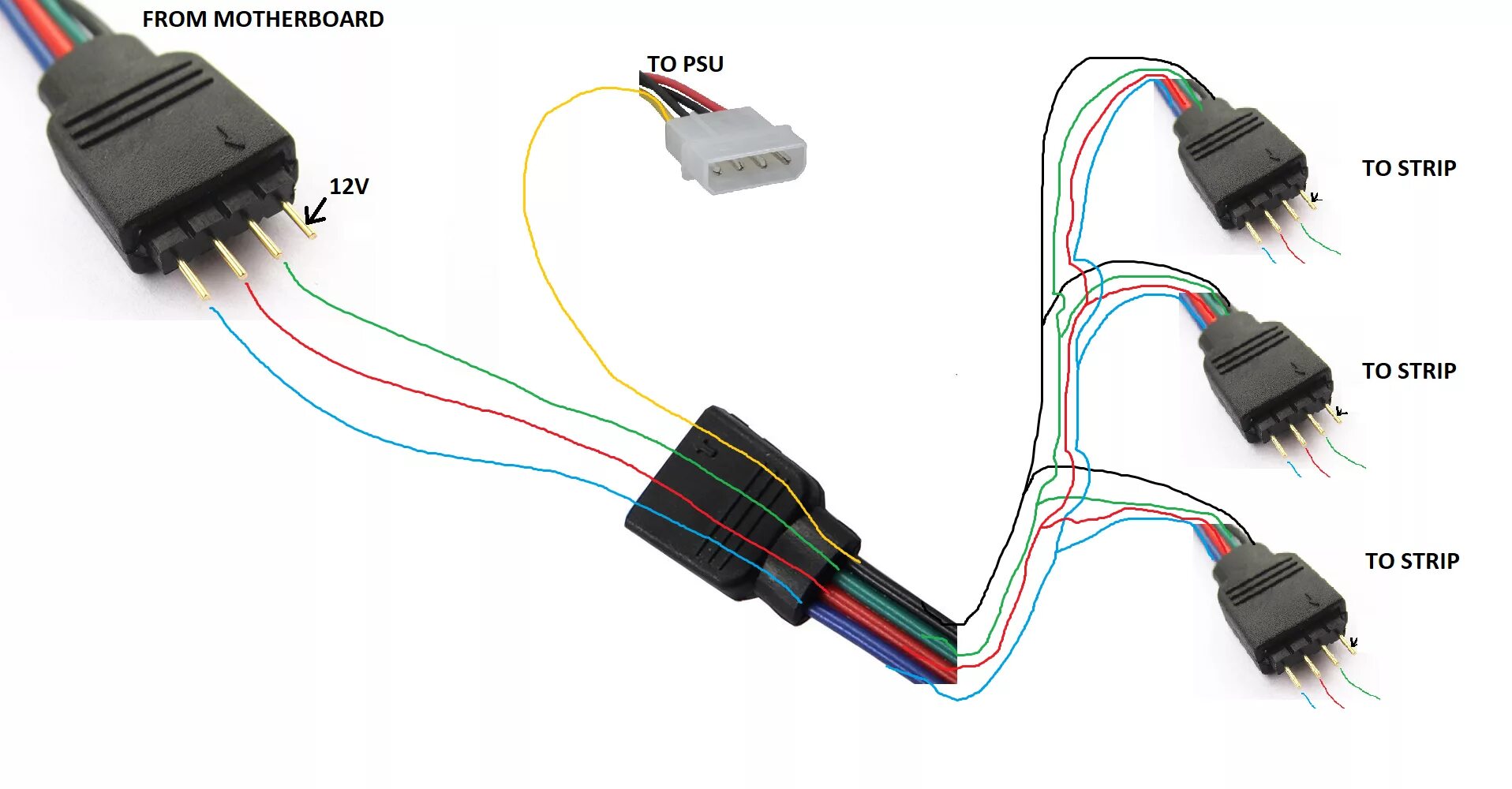 Распиновка rgb Подключение rgb вентиляторов