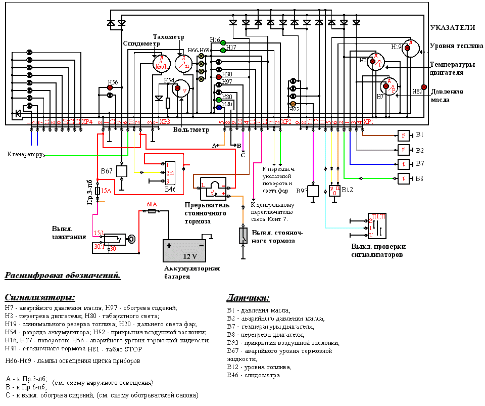 Распиновка щитка газель Схемы проводки - ГАЗ Газель, 2,7 л, 2003 года наблюдение DRIVE2