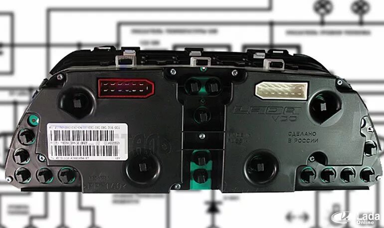 Распиновка щитка приборов нива Схема и распиновка щитка приборов Нивы 4х4 (ВАЗ 2121, 2131)