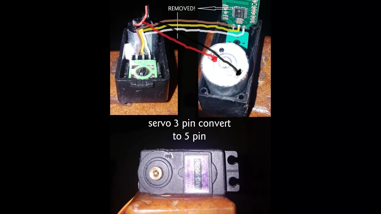 Распиновка сервопривода Change servo 3 pin to 5 pin feiyue part 2 - YouTube