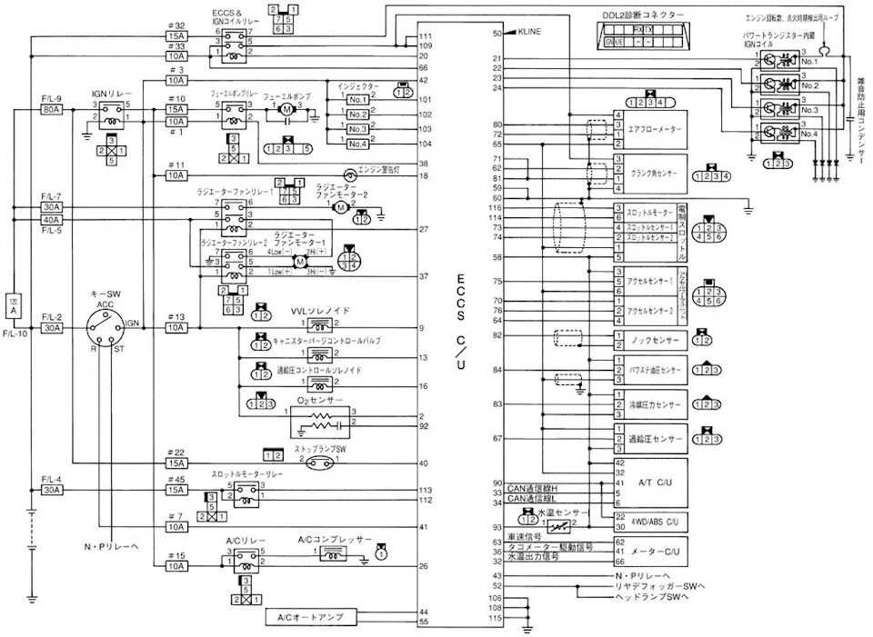 Распиновка схема блока Распиновка sr20ve 20v - DRIVE2