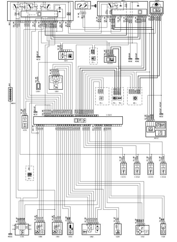 Распиновка ситроен с4 Электрические схемы Citroen/Peugeot - Страница 20 - Тех.документация - Ситроен К