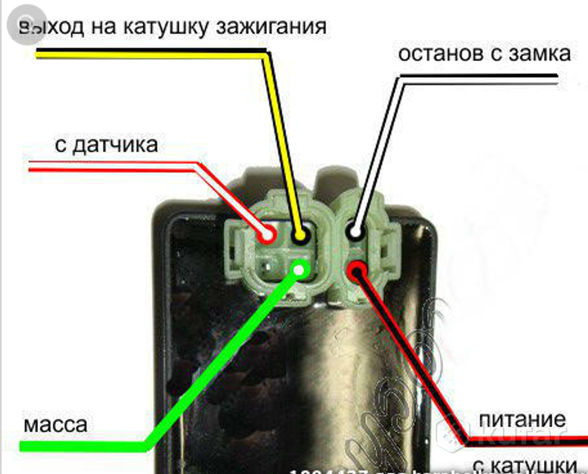 Распиновка скутера Картинки РАСПИНОВКА КОММУТАТОРА СКУТЕРА 4Т