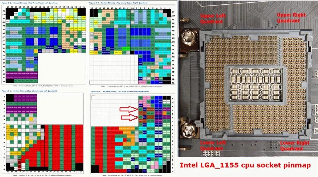 Распиновка сокета 39 lga 1151 socket pin diagram - Diagram Resource