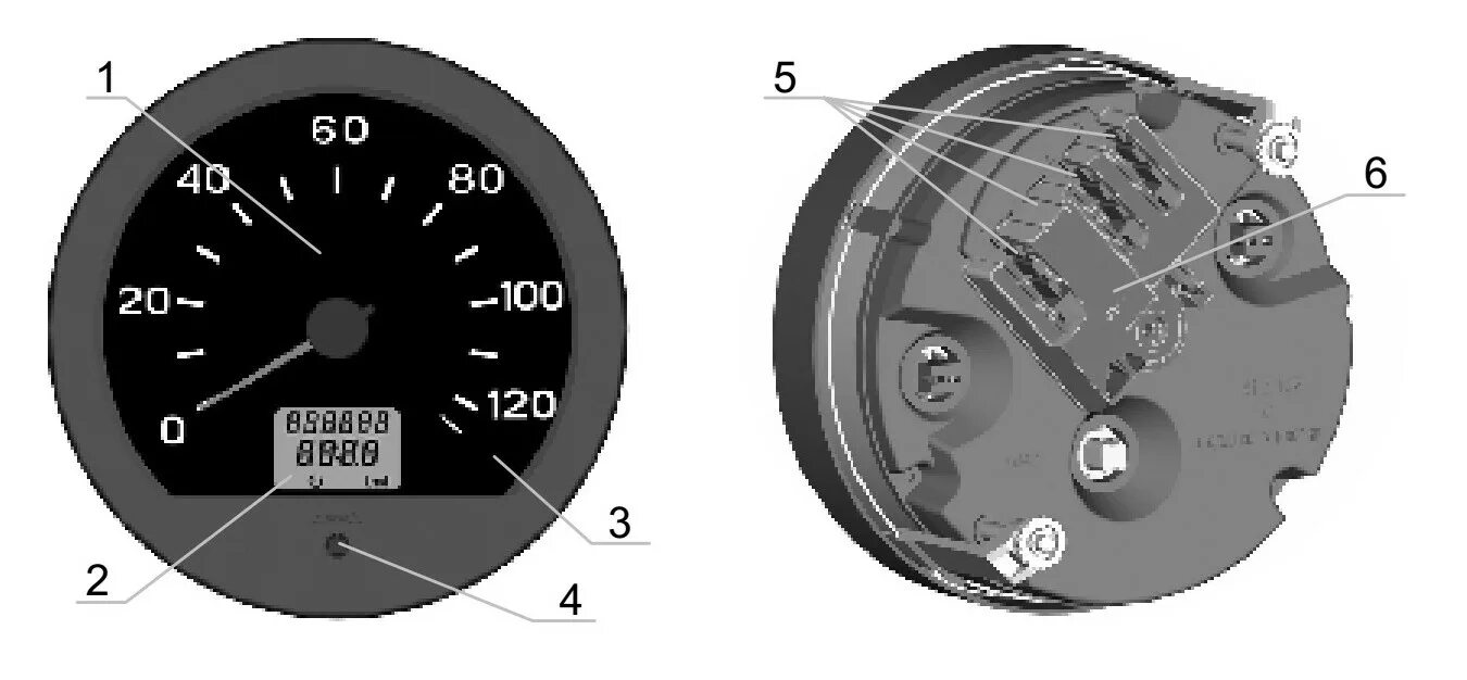 Распиновка спидометра Прибор показывающий спидометра 81.3802, 811.3802. Руководство, распиновка. Автот