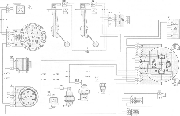 Распиновка спидометра камаз Система контрольно-измерительных приборов / Автомобили семейства МУСТАНГ / Техсп