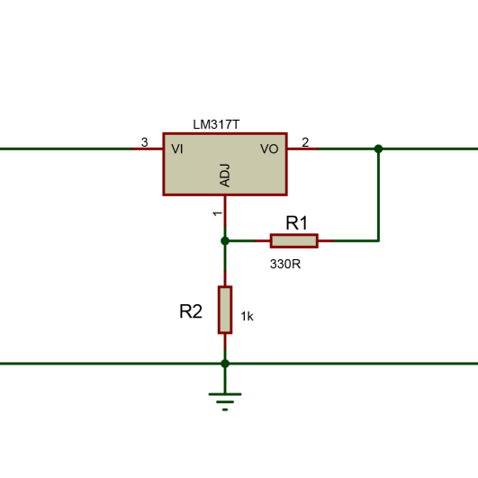 Распиновка стабилизатора Lm317 9v