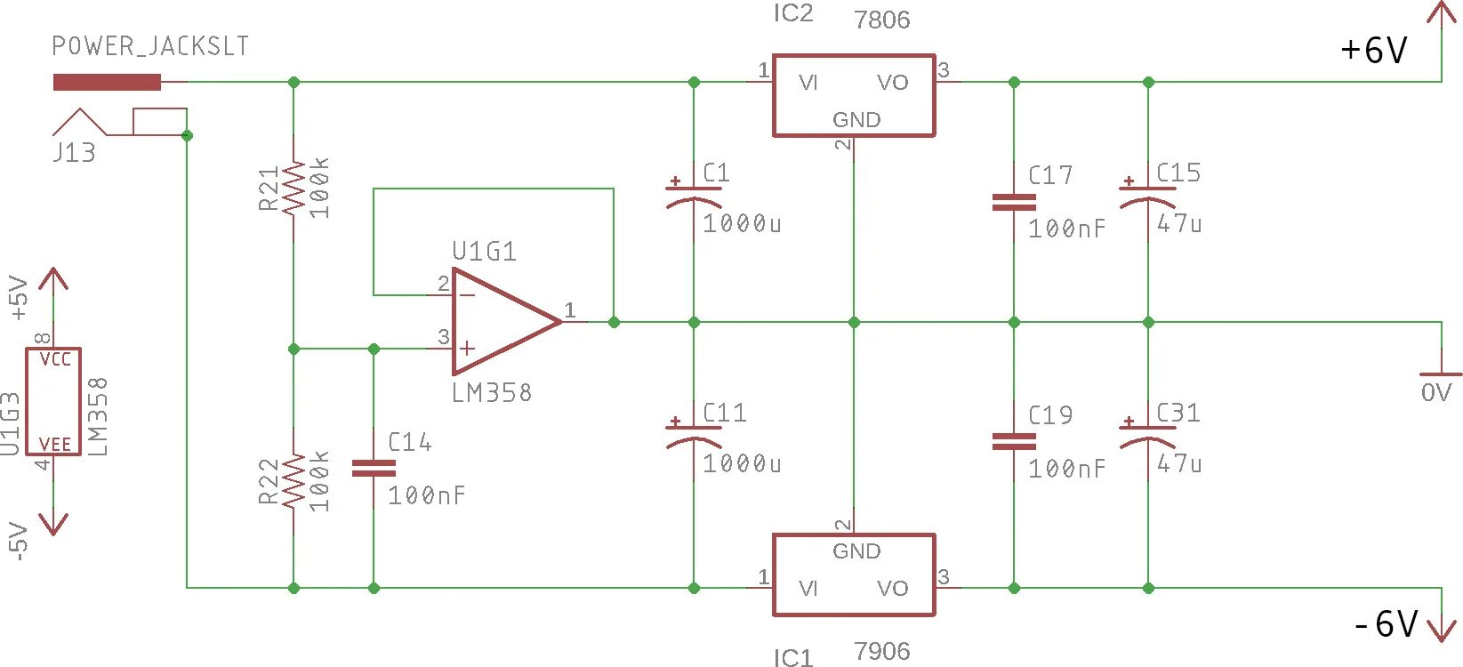 Распиновка стабилизатора virtual ground - How to connect this amplifier to my symmetrical power supply? -