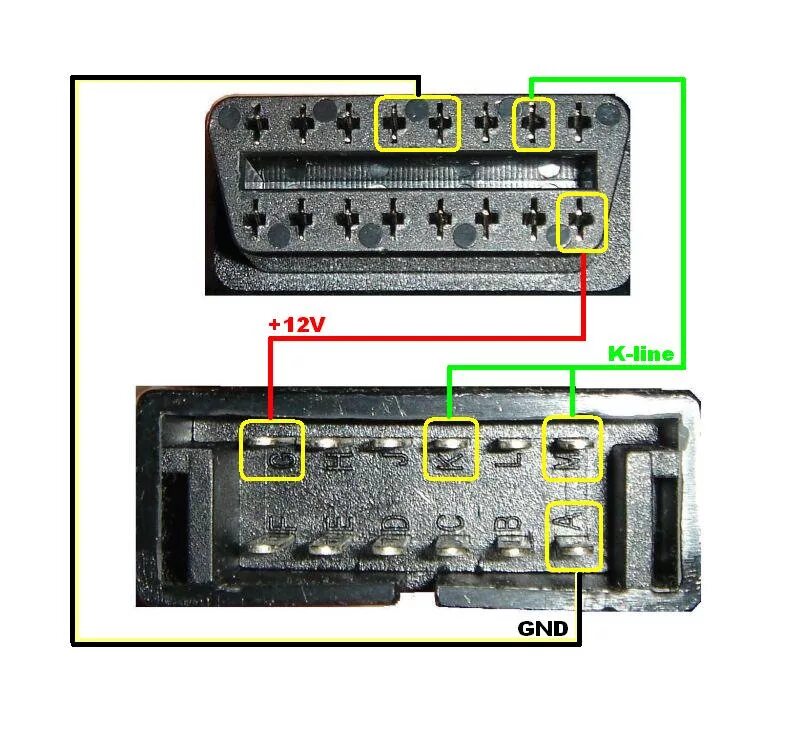 Распиновка старой Переходник OBD2-GM12 - ЗАЗ Lanos, 1,6 л, 2009 года электроника DRIVE2