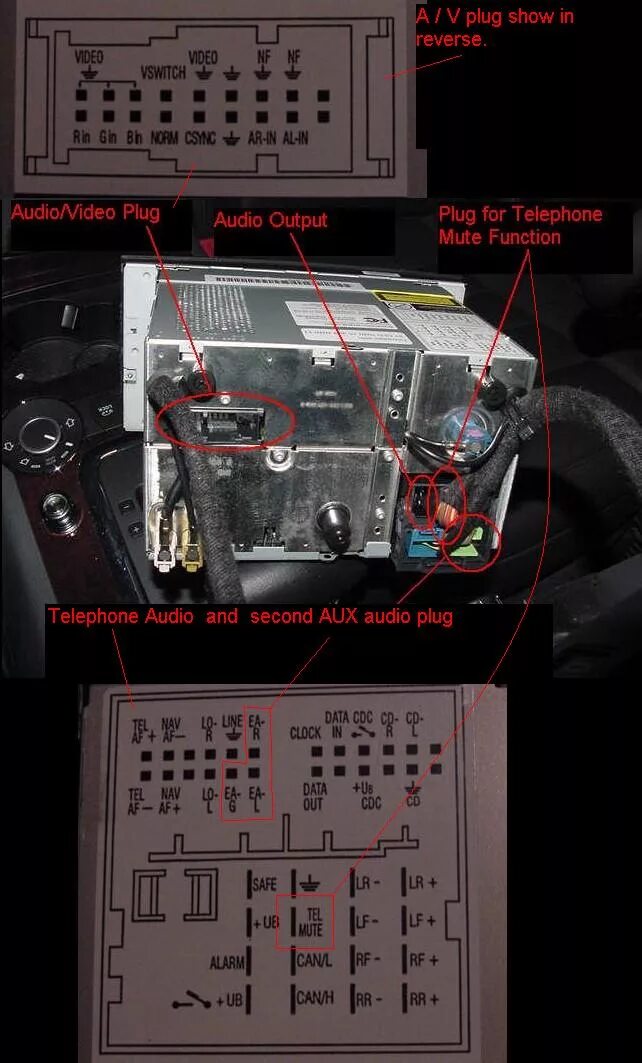 Распиновка туарег Pinout image of - connector diagrams