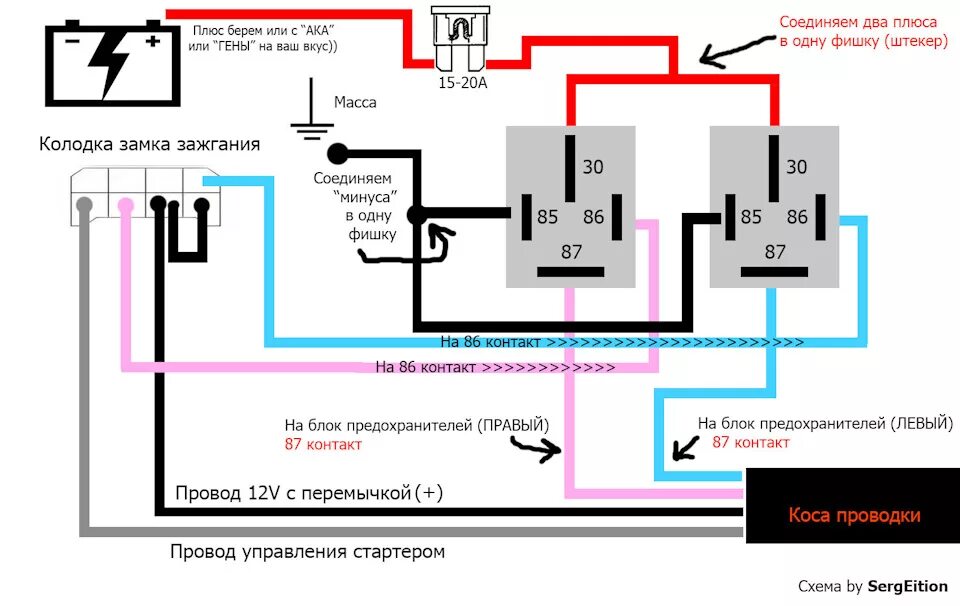 Распиновка замка зажигания газель Разгрузка замка зажигания (Волга) - ГАЗ 3110, 2,5 л, 2001 года тюнинг DRIVE2