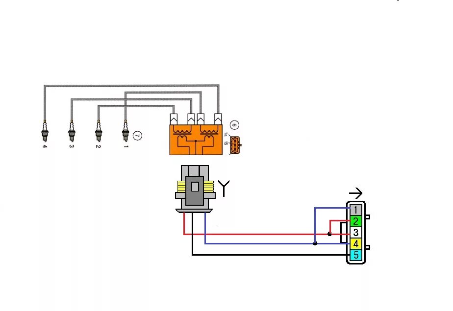 Распиновка зажигания ваз 2110 катушка зажигания 2111 в место 4 ИКЗ - Lada 21124, 1,6 л, 2007 года тюнинг DRIVE