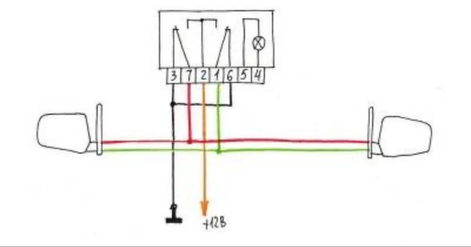 Распиновка зеркал газель Электроскладывание зеркал. Нештатная схема. - Ford Focus II Hatchback, 1,6 л, 20