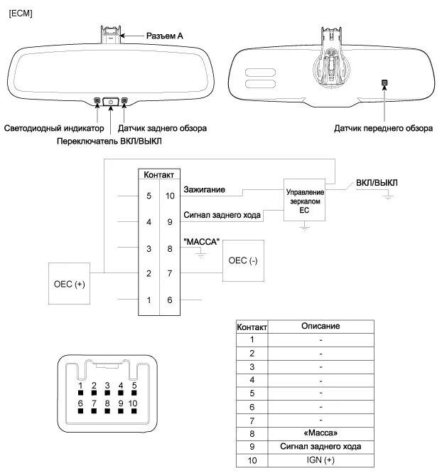 Распиновка зеркала заднего вида Планы на очень ближайшее будущее - KIA Cerato (2G), 1,6 л, 2009 года тюнинг DRIV