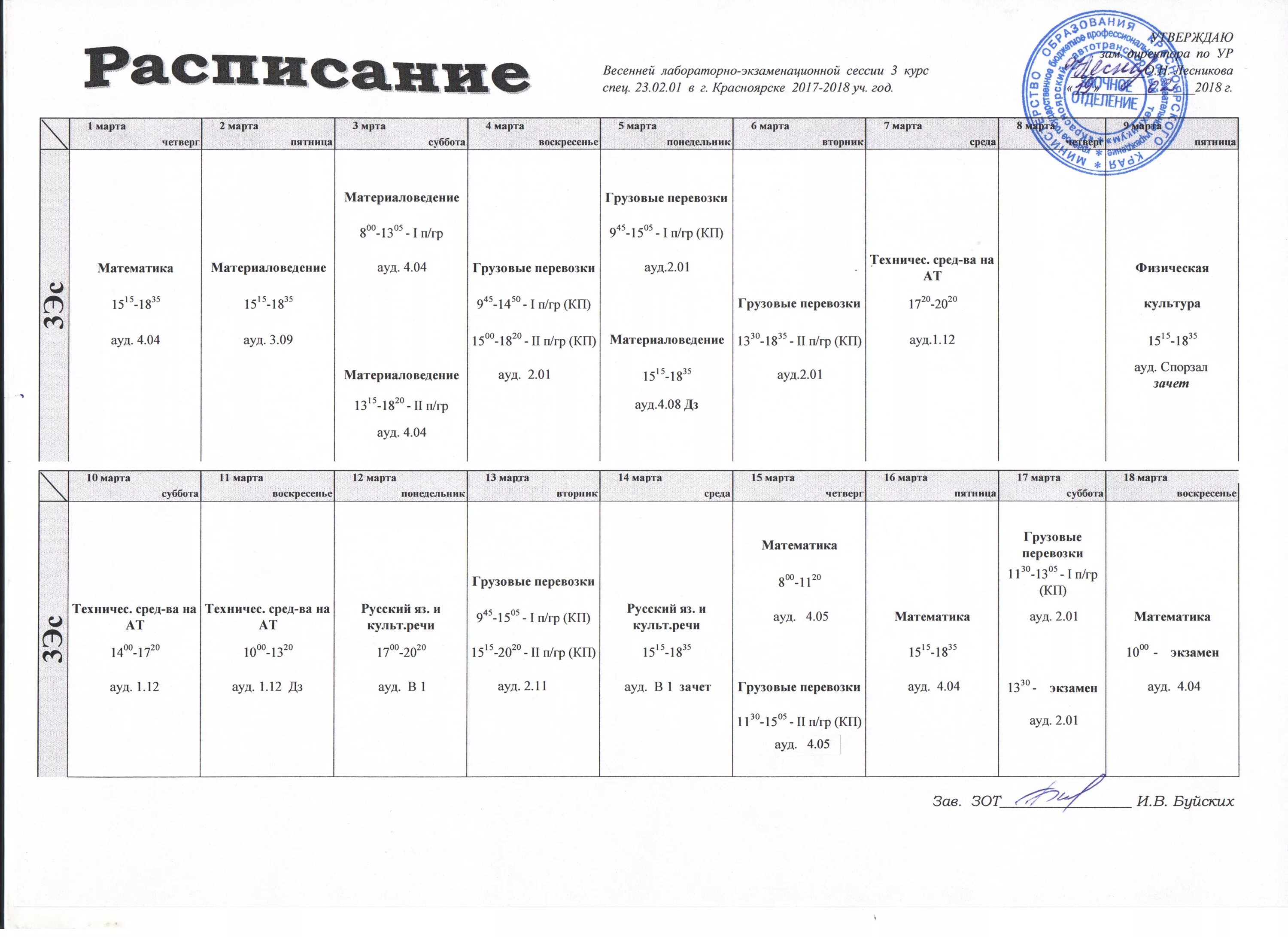 Расписание магазина фото Расписание ЗОТ - Красноярский автотранспортный техникум