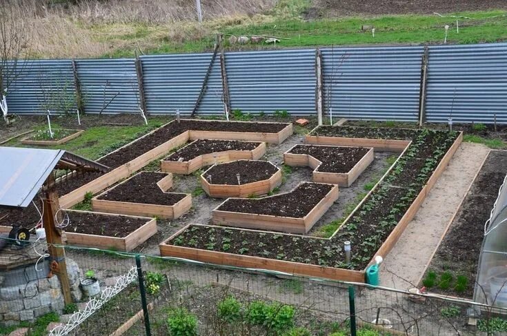 Расположение грядок на участке фото Подборка вариантов по обустройству грядок на огороде в 2023 г Дизайн овощного ог