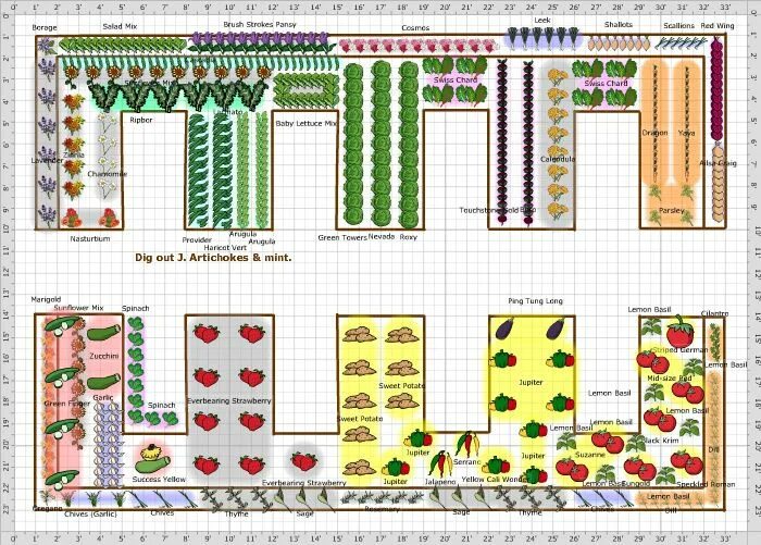 Расположение грядок на участке схема Garden Plan - 2015: Casale Vegetable garden design, Vegetable garden planning, G