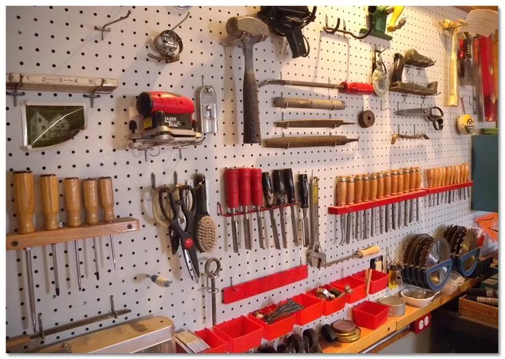 Расположение инструментов в гараже на стене фото peg board tool ideas - Google Search Garage tool storage, Garage tools, Garage w