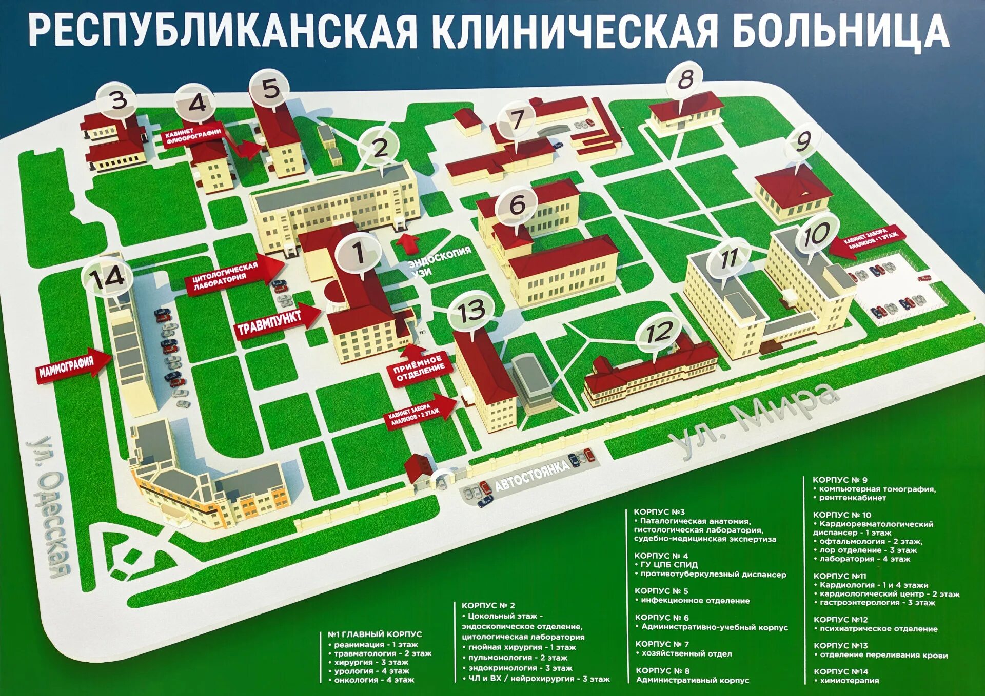 Расположение корпусов ркб казань схема расположения Пелин300 - ГУ "Республиканская клиническая больница"