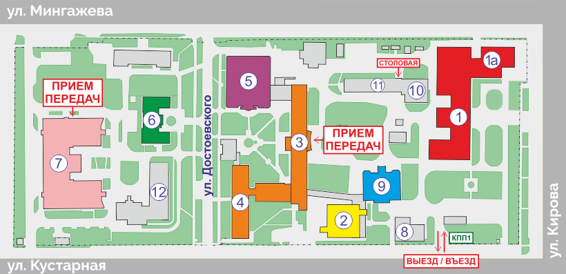 Расположение корпусов ркб казань схема расположения Номера республиканской клинической больницы