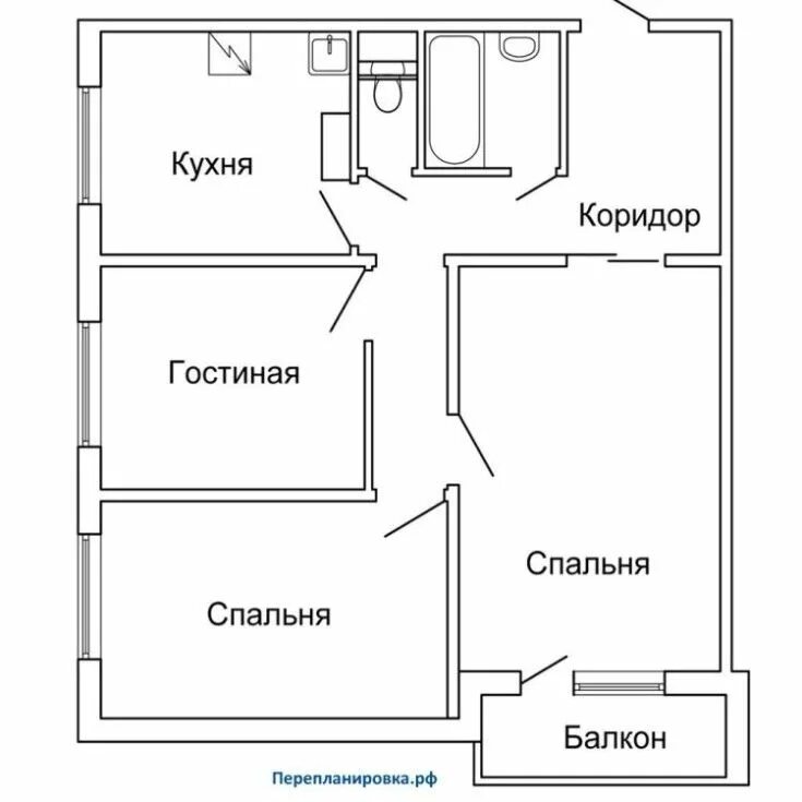 Расположение квартиры планировка Схемы и фото планировок 3х комнатных квартир удачные решения - 2019 Дизайн Интер