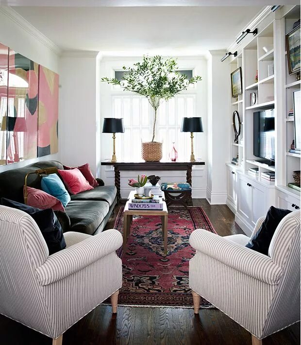 Расположение мебели в комнате фото 6 Genius Ways to Make Your Small Living Room Feel So Much Bigger in 2023 Narrow 