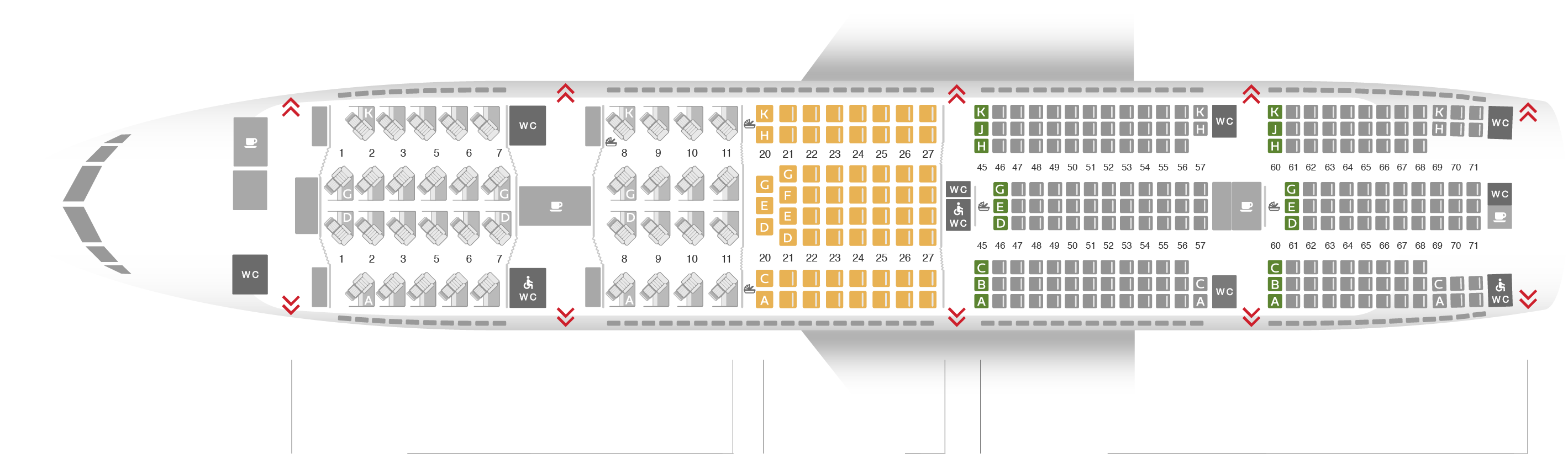 Расположение мест аэрофлот 777 300 схема Схема мест в самолете боинг 777 300er: найдено 89 изображений