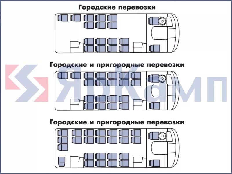 Расположение мест в автобусе паз схема Новые автобусы ПАЗ 3204, 320402, 320402 05 - официальный дилер : ЯрКамп