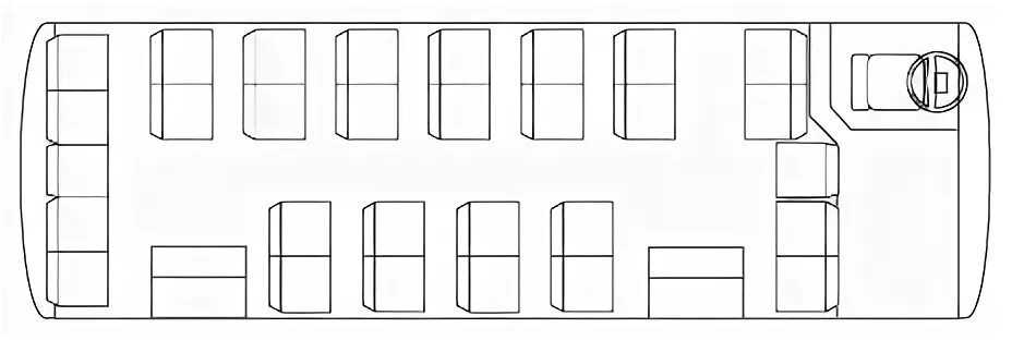 Расположение мест в автобусе паз схема ГП НО "Борское ПАП" - ПАЗ 4234