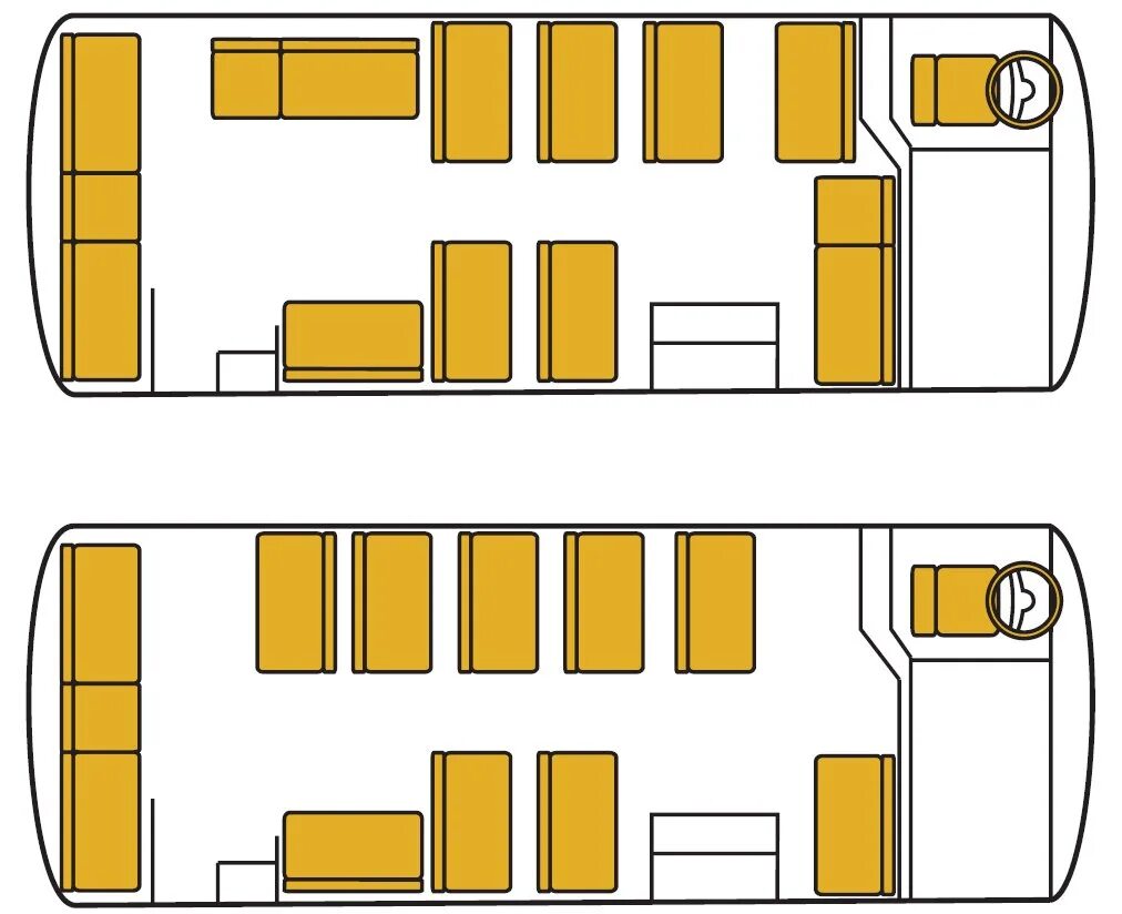 Расположение мест в автобусе паз схема Автобусы ПАЗ обладают отличной маневренностью и хорошей вместимостью. Посадочные