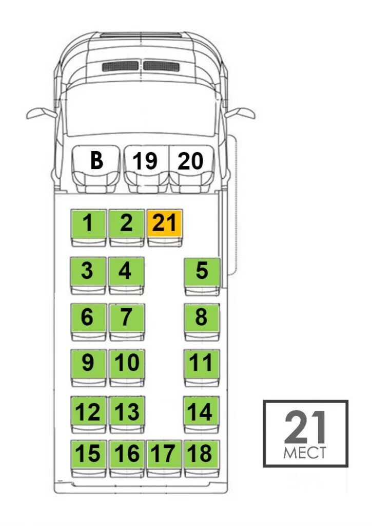 Расположение мест в автобусе по номерам схема Автобус мерседес бенц 19 мест расположение 53 фото - KubZap.ru