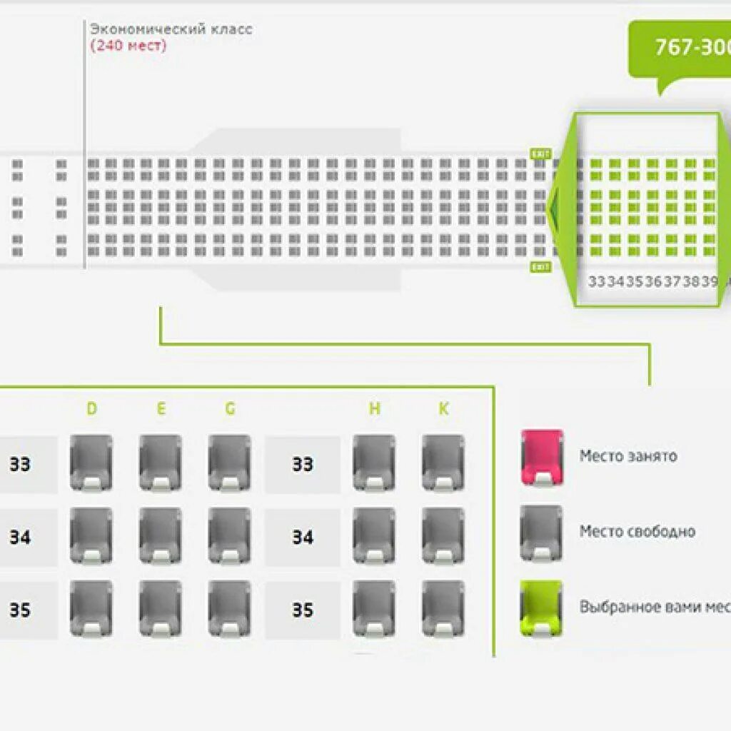 Расположение мест в самолете s7 эконом схема Боинг выбор места