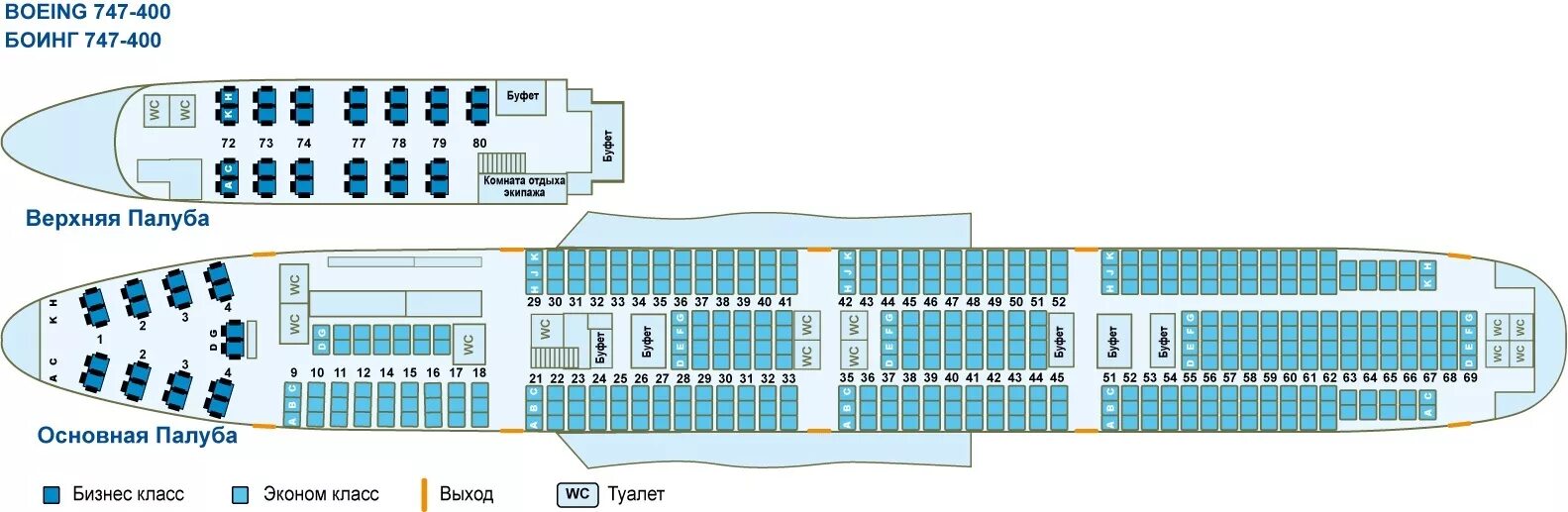 Расположение мест в самолете смартавиа схема Схема салона пассажирского самолета В-747-400
