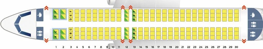 Расположение мест в самолете уральские авиалинии схема Расположение кресел в самолете s7 airbus а321 - mebelotradnaya.ru