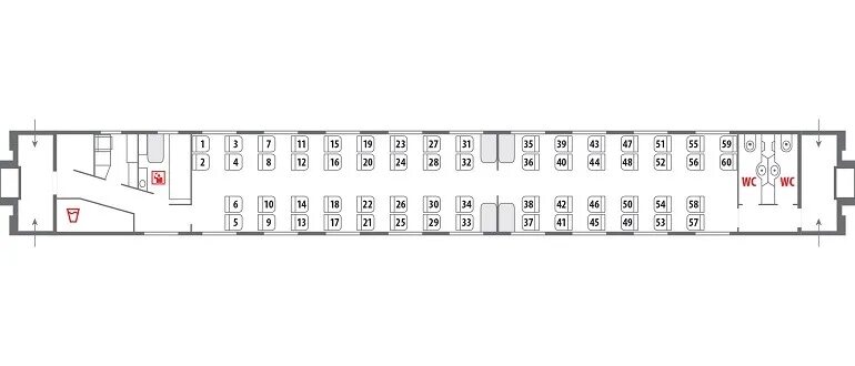 Расположение мест в сидячем вагоне ржд схема Сидячие вагоны в поезде РЖД: схема расположения мест
