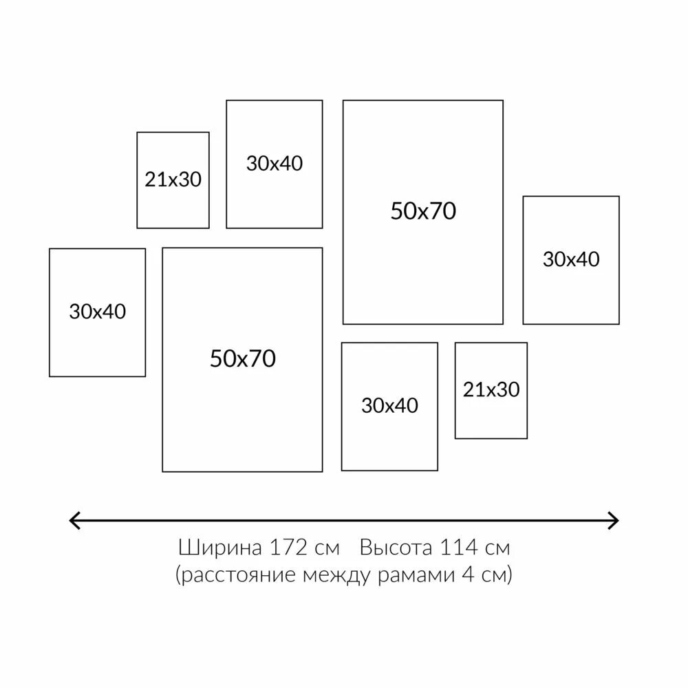 Расположение постеров на стене схемы с размерами КАК РАЗВЕСИТЬ КАРТИНЫ НА СТЕНЕ 28Kartin