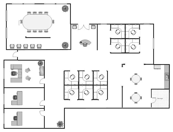 Расположение рабочих мест в офисе схема very similar to current Office floor plan, Floor plan layout, Office space plann