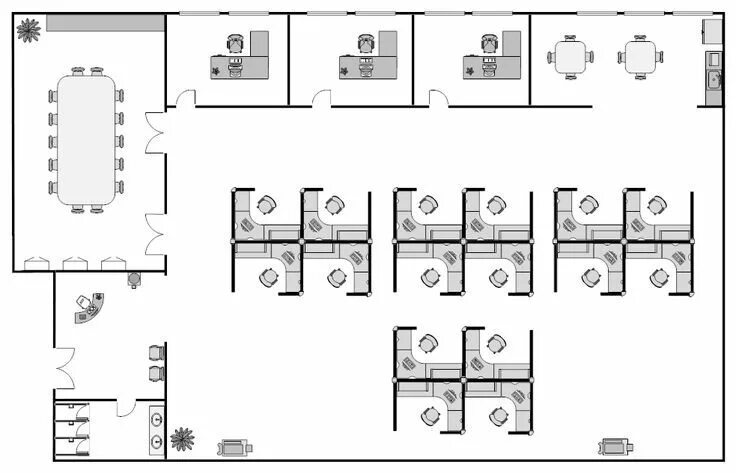 Расположение рабочих мест в офисе схема Výsledek obrázku pro office layout Office space planning, Office layout plan, Of