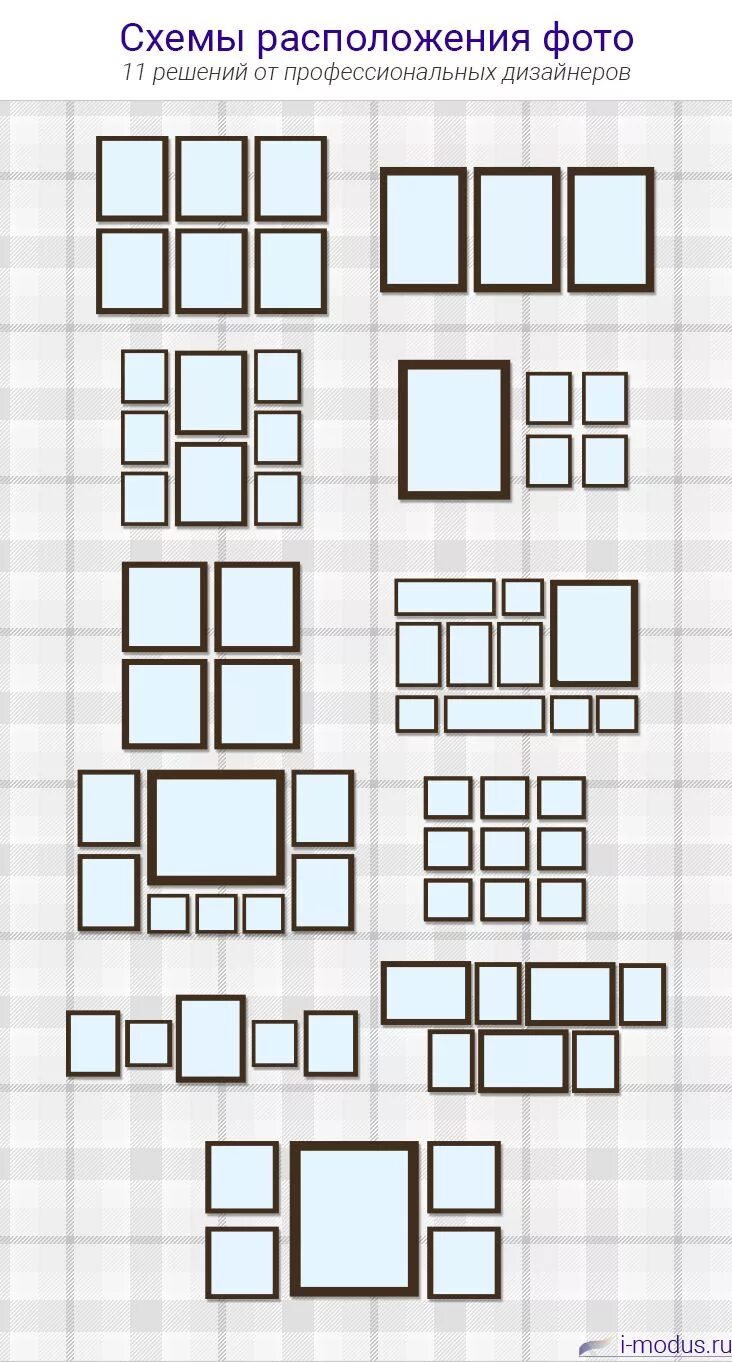 Расположение рамок на стене схема Оформление стен: как развесить фото? Советы дизайнера .Блог о дизайне Дизайн, Фо