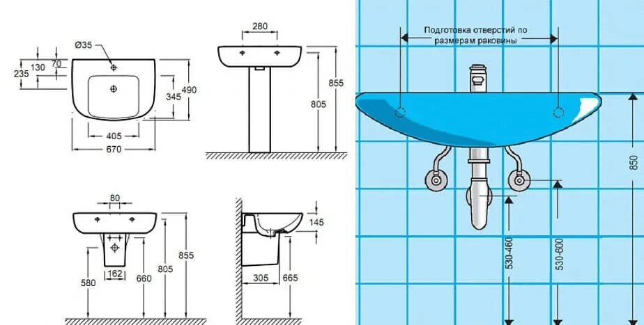 Расположение водорозеток в ванной схема Высота водорозеток для раковины, ванны и душа, межосевое расстояние